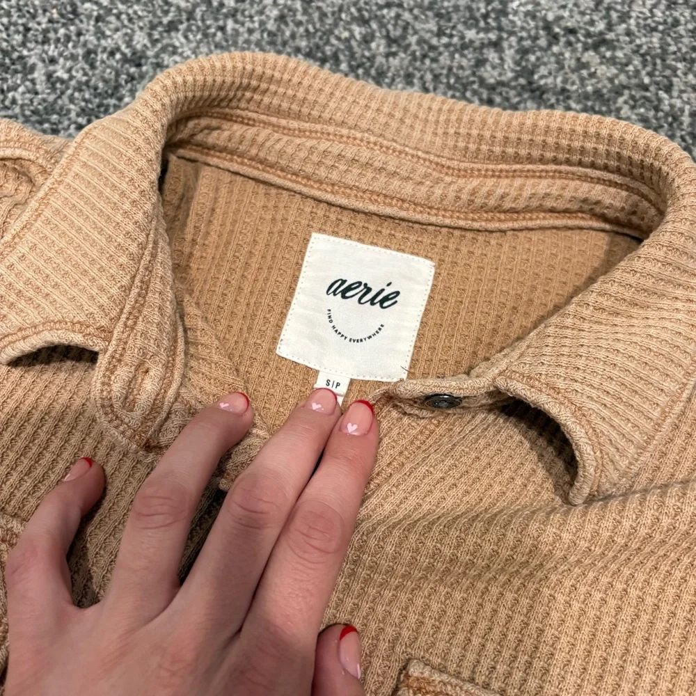 Arie waffle knit button up - Picture 2 of 3